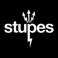 stupes logo white - design