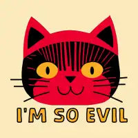 evil cat - design