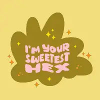 I'm Your Sweetest Hex – Witchy Valentine Typography - design