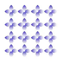 Blue Purple Gradient Flower Minimal Pattern - design