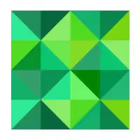 Polygons green minimal pattern - design