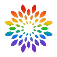 Rainbow flower - design