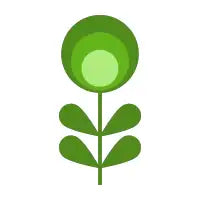 Retro flower - green - design