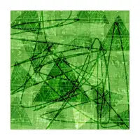 geometric - triangles - green - design