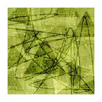 geometric - triangles - lime - design