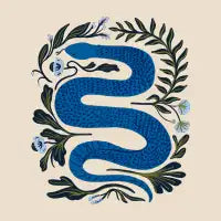 blue snake - design