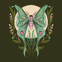 mystical luna moth - design