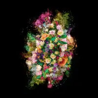 Artistic Floral Burst: A Symphony of Colors - design