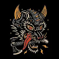 VIKING WOLF - design