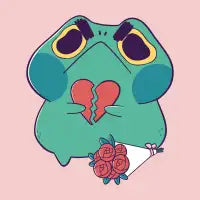 Broken Heart Frog - design