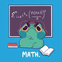 Frog Hates Math - design