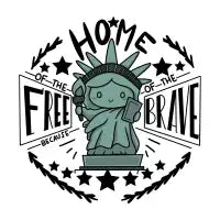 Home of the Free because of the Brave - design