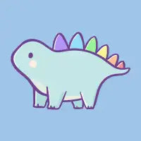 Rainbow Dino - design