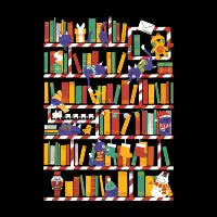 Xmas Cat Library - design