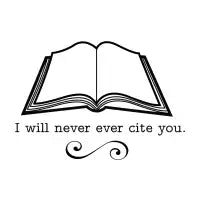 I will never ever cite you - design