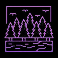 Forest purple gradient - design