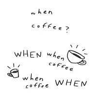 When Coffee - design