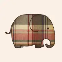 Plaid Elephant - design