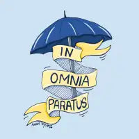 In Omnia Paratus - Umbrella Illustration - design
