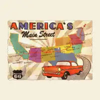 Route 66 State Map - design