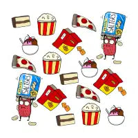 Tongue's Snacktime! Socks - design