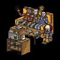 What's Your Favorite Scary Movie? (Black Shirt Variant) - design