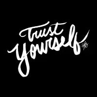 Trust Yourself - white - design