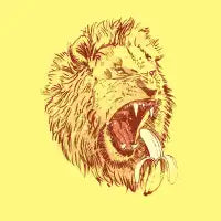 Banana Eating Lion - design