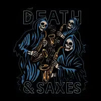 Death & Saxes T-Shirt - design