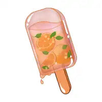 Fresh Orange Ice Pop - design