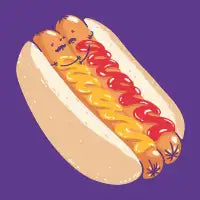 Hotdogs in a bun - design