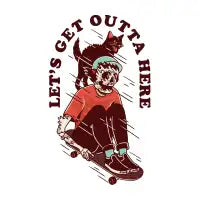 Let's Get Outta Here - design