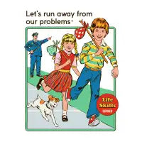 Let's Run Away (White Variant) - design