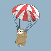 Parachuting Sloth - design
