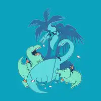 Polo with Dinosaurs - design
