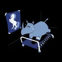 Runnin' Rhino (Black Variant) - design