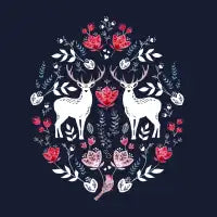 Scandinavian Deer - design