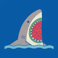 Summer Jaws Button - design