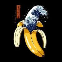 The Great Wave of Banana T-Shirt - design
