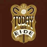 Today We Ride Button - design
