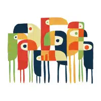 Tropical Toucan Button - design