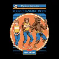 Your Changing Body (Black Variant) T-Shirt - design