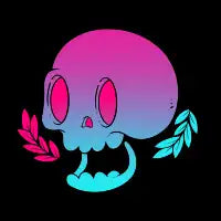 Retro Skull - design