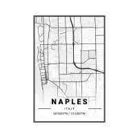 Naples Light City Map - design