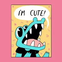 I'M CUTE! - design