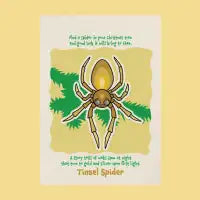 Tinsel Spider Card - design