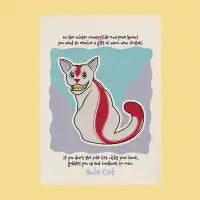 Yule Cat Card - design