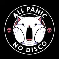 All Panic No Disco Funny Cat by Tobe Fonseca - design