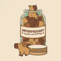 Antidepressant Capybara by Tobe Fonseca - design