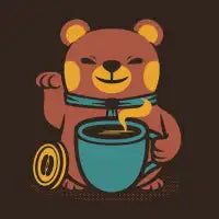 Bear Coffee Manekineko - design